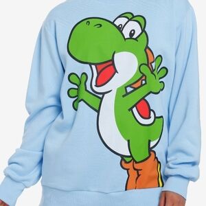 Hot Topic Blue Yoshi Sweatshirt